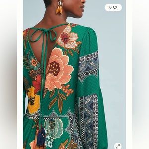 Farm Rio x Anthropologie Verdor Midi Dress sz XL